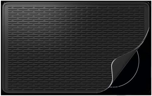Stove Top Cover for Electric Stove- Range Covers for Electric Stove,Silicone XXL Dish Drying Mat, Glass Cooktop Covers, Flat RV Range top Mats (Black, 36"x21") by Anenva