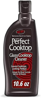 HOPE'S Perfect Cooktop Glass and Ceramic Cooktop and Stove Top Cleaner, Fast Acting and Removes Burnt on Stains from Glass Ceramic Smooth Top Ranges with its No Rinse Formula, 10.6 Oz, Pack of 1 by Hopes