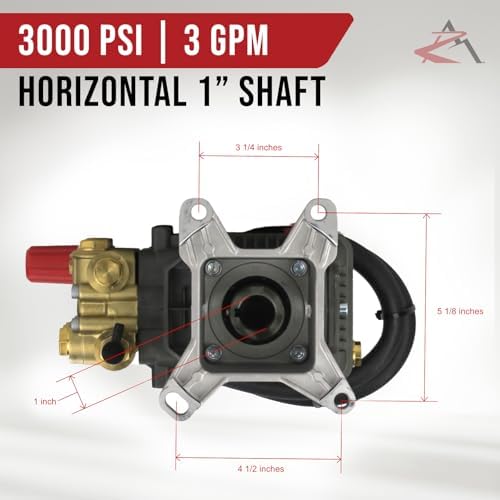 Annovi Reverberi 3000 psi Power Pressure Washer Water Pump XMV3G30D & VR4-200 1" - Image 2