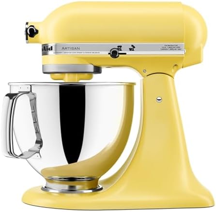 KitchenAid Artisan, 5-Qt Tilt Head Stand Mixer, KSM150PS, Butter - Image 5
