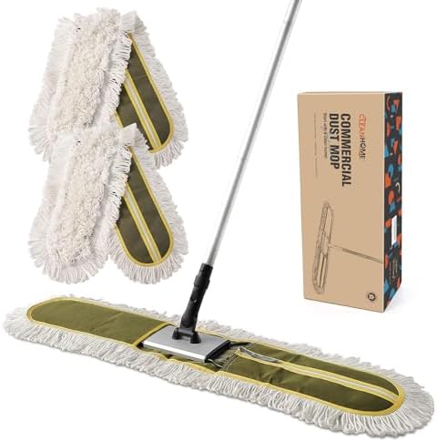 CLEANHOME 36" Commercial Dust Mop for Hardwood, Tiles, Marble Floors, Green by CLEANHOME