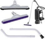 Replacement 2 Piece Vacuum S Wand with 14" Floor and Carpet Brush Compatible with ProTeam Backpack Vacuums Compatible with Hoover C2401 Backpack Vacuum(Purple & Grey Nylon Brush) by HappyAlley