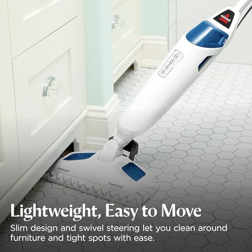 BISSELL Steam Mop 1940A PowerFresh Floor Steam Cleaner for Hard Wood & Tile with Natural Sanitization, Easy Scrubber, Variable Steam, 12” Cleaning Path - Image 5