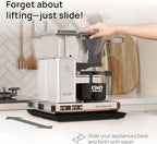 Ibyx Appliance Slider, Sliding Tray for Coffee Maker, 13x10.5 in, Black - Image 3