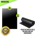 Aluf Plastics 40-45 Gallon Trash Bags (2 MIL - Pack of 50) 40" x 46" - Large Heavy Duty Can Liners - Plastic Black Garbage Bags for Lawn, Leaf, Contractor, Yard, Outdoor use - Image 3