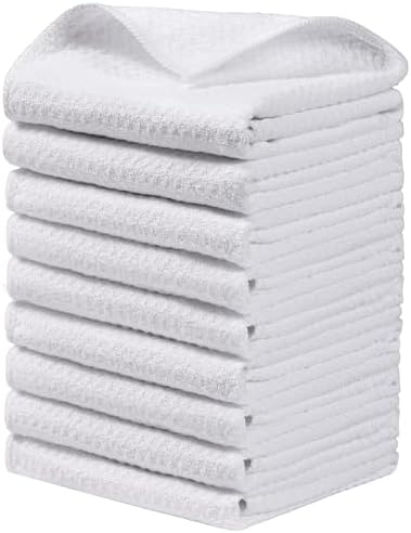 JOYMOOP Microfiber Cleaning Cloth, 9 Piece Set, Medium, White by JOYMOOP