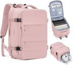 coofay Expandable Travel Backpack For Women Men Airline Approved Personal Item Backpack For Airlines Carry On Backpack Flight Approved Waterproof Backpack For Traveling On Airplane Gym Travel Bag by coofay