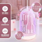 Electric Bottle Brush Cleaner,Electric Baby Bottle Brush Cleaner with Silicone Nipple&Straw Brush,Soap Dispenser,Drying Rack-Waterproof,Long Battery Life,Travel Bottle Cleaner Kit for Babies - Image 5