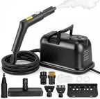 Handheld Steam Cleaner for Home, 9-Level Steam Control, Black by Unknown