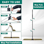 KeFanta 48" Commercial Dust Mop for Floor Cleaning,Heavy Duty Floor Duster - Image 6