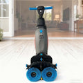 Compact Commercial Floor Scrubber,Multi Functional Floor Buffer Polisher Machine, with Dual Brushes Rotating Head 18 Inch Wide Path 350 RPM Ideal for Supermarkets(Gray) by Unknown