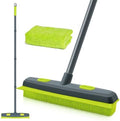 TidyBliss Pet Hair Removal Rubber Broom with Silicone Squeegee (Green) by TidyBliss