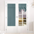 NICETOWN Greyish Blue Front Door Curtains Thermal Insulated Window Curtain by NICETOWN