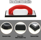 Blulu 11 Pcs Grout Float Set, Rubber Float, 6 Sponges, Angled Saw, Red - Image 5
