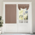 NICETOWN Cappuccino Tie Up Curtains for French Back Door Windows Cover by NICETOWN