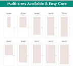 NICETOWN Cream White Linen Door Curtains 68 inch Long, W30 x L68 Room Darkening for Front Door Window, Thermal Insulated Tie Up Shades with Sticky Strip, 1 Panel - Image 7