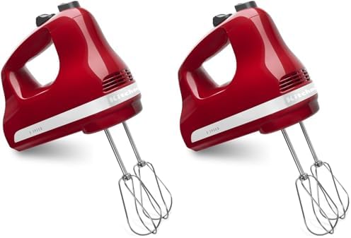 KitchenAid 5 Ultra Power Speed Hand Mixer - KHM512,Empire Red,(Pack of 2) by Unknown