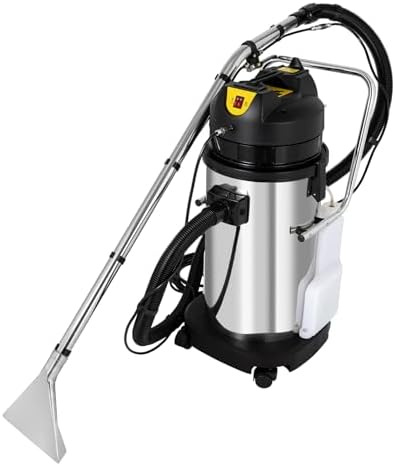 40L/11gal Commercial Carpet Cleaner Machine, 1034W Heavy Duty Extractor Vacuum Washing Machine Multifunctional Cleaning Machine With Mobile Tires Carpet Sofa Curtain Cleaner (2 Packages) by Unknown