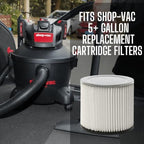 VacBagsUSA VF2007 Cartridge Filter Compatible with Shop-Vac 90304, 6pk - Image 5