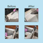 10 Pack Pumice Stone Scouring Sticks with 2 Universal Handles, Grey Pumice Stone Cleaner for Cleaning Toilets, Bathrooms, Kitchens, Spas and Pools, Plus 1 Dual-Use 2-in-1 Dustpan Brush (11-in-1) - Image 2