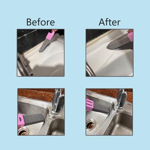 10 Pack Pumice Stone Scouring Sticks with 2 Universal Handles, Grey Pumice Stone Cleaner for Cleaning Toilets, Bathrooms, Kitchens, Spas and Pools, Plus 1 Dual-Use 2-in-1 Dustpan Brush (11-in-1) - Image 2