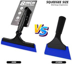EHDIS 2PCS Flexible 8-Inch Silicone Squeegee Window Tint Tool Auto Water Blade, Shower Squeegee for Car Windshield, Glass, Tiles, and Smooth Surfaces (Blue) - Image 2