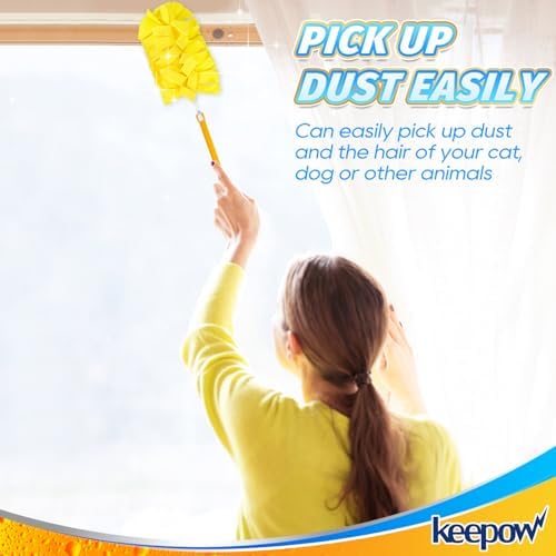 KEEPOW 4 Pcs Reusable Duster Refills Compatible with Swiffer Duster Refills - Image 5