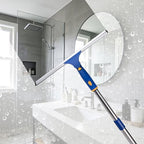 ITTAR 14 inch Rotatable Shower Squeegee for Glass Doors, Multi-Purpose Window Squeegee with Refill Rubber Blade, Bathroom Cleaner Tool for Shower Door Window Mirror Wall Car Windshield - Image 4
