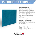 Americo Manufacturing 40041420 Blue Cleaner Floor Scrubbing Pad Rectangle (5 Pack), 14" x 20" - Image 4