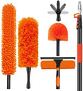 26FT High Reach Duster with Extension Pole 5-20FT, 4-in-1 Cleaning Kit by Jhkopqe