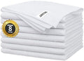 FIXSMITH White Microfiber Cleaning Cloth -Pack of 8, Highly Absorbent Cleaning Rags, 16"X12" All Purpose Cleaning Towels for Housekeeping, Kitchen, Car, Lint Free and Reusable Microfiber Towels by FIXSMITH