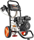 VEVOR Gas Pressure Washer 2900 PSI and 1.85 Max GPM, Upgrade Aluminum Pump with Spray Gun and Wand, 4 Nozzle Set, Gas Powered Pressure Washer for Cars, Fences, Driveways, Homes, Patios, Furniture by VEVOR