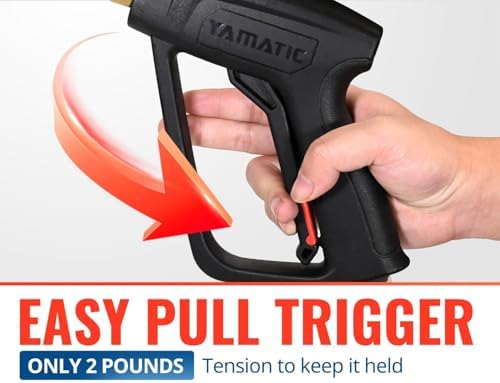 YAMATIC Pressure Washer Gun and 25 FT Hose with Extension Wand 3/8"&M22-14 - Image 3