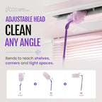 milema Picco 360 Double-Sided Duster, Purple, 1 Long Handle, 23 Refills - Image 5