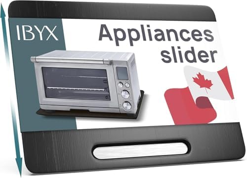 Ibyx Appliance Slider, Sliding Tray for Coffee Maker, 21 x 15 in, Black by Ibyx