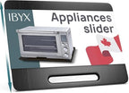 Ibyx Appliance Slider, Sliding Tray for Coffee Maker, 21 x 15 in, Black by Ibyx