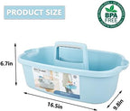 Large Cleaning Supplies Caddy Portable Shower Caddy Basket Blue 2 Pack - Image 5