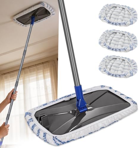 Masthome 16" Large Flat Mop,3 Microfiber Mop Pads by Masthome