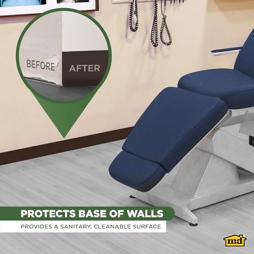 MD Building Vinyl Wall Base, Brown, 4in x 48in Dry Back Trim - Image 3