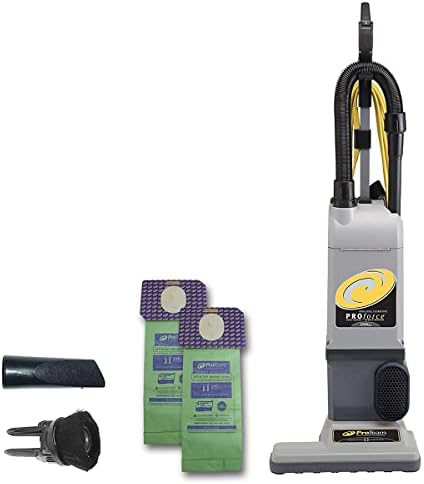 ProTeam ProForce 1500XP Bagged Upright Vacuum Cleaner with HEPA Media Filtration, Commercial Upright Vacuum with On-Board Tools, Corded by ProTeam