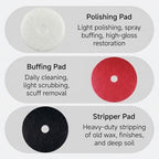 20 Inch Red Floor Buffer Pads, Medium Duty Scrubbing & Buffing Floor Pads, ≥2.3cm Thick Commercial Daily Cleaning Pads for Floor Machines (5-Pack) - Image 6