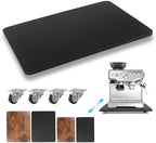 360° Appliance Slider Sliding Tray, Coffee Maker Rolling Tray for Counter Under Cabinet Coffee Pot Mat for Espresso Machine, Toaster, Air Fryer, Quiet Wheels, Black (Large 15.7"×13") by JAYOBGO