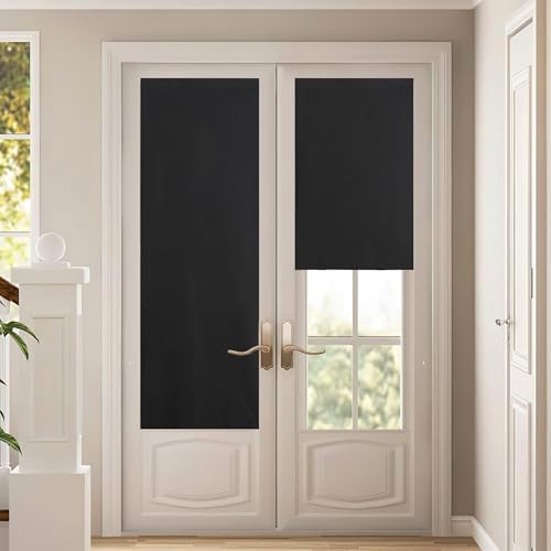 NICETOWN Full Blackout Door Curtain for Cordless Roller Window by NICETOWN