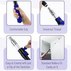 Bates- Extension Pole, 2.4 to 6 Ft, 2 Pack, Dark Blue, Telescopic Pole for Painting and Cleaning - Image 3