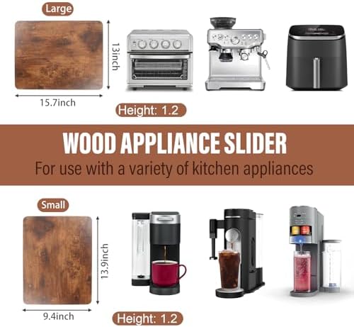 Appliance Slider 360° Rolling Tray for Coffee Maker, Under Coffee Maker Mat - Image 3