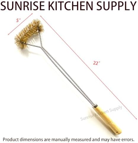 SUNRISE Fryer Brush with Long Handle (Brass, Single Brush) - Image 5