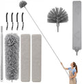 10-Piece Duster with Extension Pole, Cobweb Duster for High Ceiling by Unknown