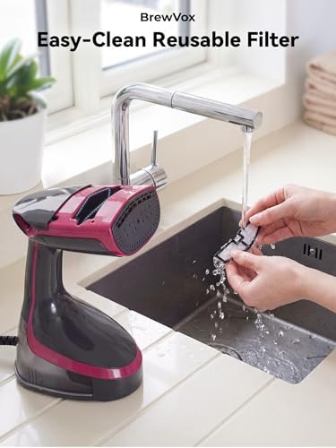 Handheld Steamer for Clothes, 5000Pa Suction Vacuum Steamer & Iron for Garment Grip, Wrinkle Remove, 12 Oz Large Tank, Travel Dual Voltage - Image 7