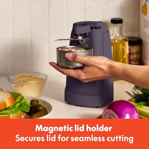 bella Electric Can Opener, Automatic One-Touch, Plum - Image 4