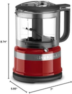 KitchenAid KFC3516ER 3.5 Cup Food Chopper, Empire Red, One Size (Pack of 2) - Image 5